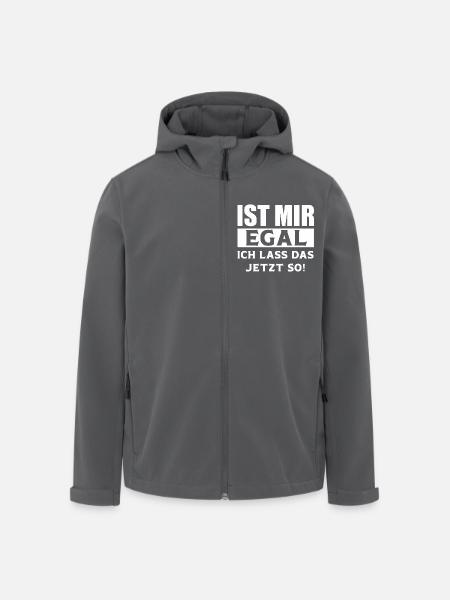 Ist mir Egal ich lass das jetzt so lustige Sprüche - Recycelte Männer Softshell-Jacke von Stanley/Stella - Anthrazit