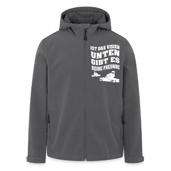 Ist das Visier unten gibt es keine Freunde Gokart - Recycelte Männer Softshell-Jacke von Stanley/Stella - Anthrazit - Vorne - AI Model Male 185 light (185cm)