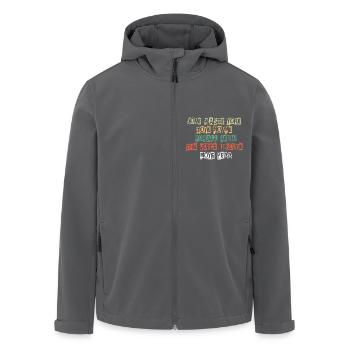 JONE WASTE YORE TOYE MONME YORALL REDIII THE VOICE - Recycelte Männer Softshell-Jacke von Stanley/Stella - Anthrazit - Vorne - AI Model Male 185 light (185cm)