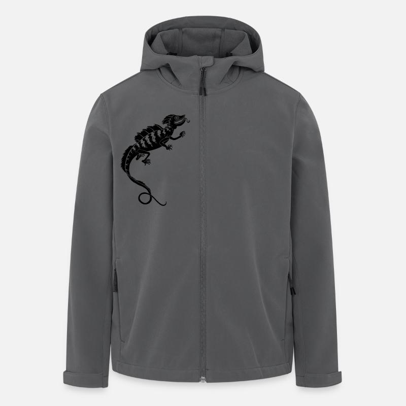 Echse - Recycelte Männer Softshell-Jacke von Stanley/Stella - Anthrazit