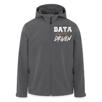 Datengesteuerter Befehl für Data Science Collector - Recycelte Männer Softshell-Jacke von Stanley/Stella - Anthrazit - Vorne - AI Model Male 185 light (185cm)