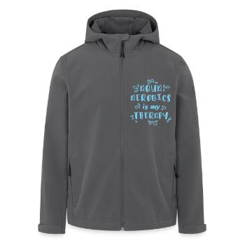 Aqua Aerobic Ist Meine Therapie - Recycelte Männer Softshell-Jacke von Stanley/Stella - Anthrazit - Vorne - AI Model Male 185 light (185cm)