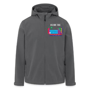 Periodensystem - Recycelte Männer Softshell-Jacke von Stanley/Stella - Anthrazit - Vorne - AI Model Male 185 light (185cm)