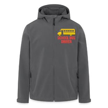 Schulbusfahrer Schulbus - Recycelte Männer Softshell-Jacke von Stanley/Stella - Anthrazit - Vorne - AI Model Male 185 light (185cm)