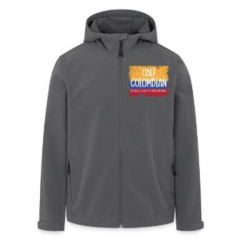 Kolumbien - Recycelte Männer Softshell-Jacke von Stanley/Stella - Anthrazit - Vorne - AI Model Male 185 light (185cm)