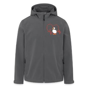 Papageientaucher Puffin - Recycelte Männer Softshell-Jacke von Stanley/Stella - Anthrazit - Vorne - AI Model Male 185 light (185cm)