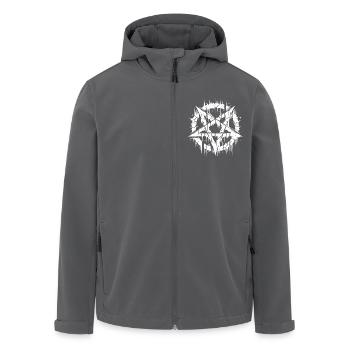 Zerrissenes Pentagramm Okkultes Zeichen - Recycelte Männer Softshell-Jacke von Stanley/Stella - Anthrazit - Vorne - AI Model Male 185 light (185cm)