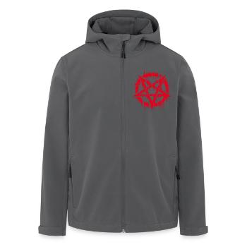 Zerrissenes Pentagramm Okkultes Zeichen - Recycelte Männer Softshell-Jacke von Stanley/Stella - Anthrazit - Vorne - AI Model Male 185 light (185cm)