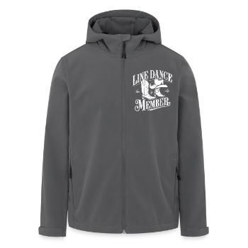 Line Dance Linedance mein Hobby Mitglied - Recycelte Männer Softshell-Jacke von Stanley/Stella - Anthrazit - Vorne - AI Model Male 185 light (185cm)