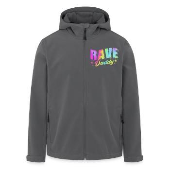 Rave Raver Techno music Techno bass Mischpult - Recycelte Männer Softshell-Jacke von Stanley/Stella - Anthrazit - Vorne - AI Model Male 185 light (185cm)