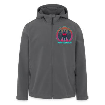 Mottenmann - Recycelte Männer Softshell-Jacke von Stanley/Stella - Anthrazit - Vorne - AI Model Male 185 light (185cm)