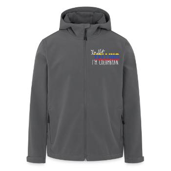 Kolumbien - Recycelte Männer Softshell-Jacke von Stanley/Stella - Anthrazit - Vorne - AI Model Male 185 light (185cm)