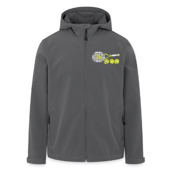 Periodensystem - Recycelte Männer Softshell-Jacke von Stanley/Stella - Anthrazit - Vorne - AI Model Male 185 light (185cm)