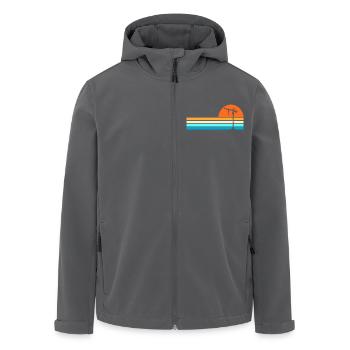 Kranführer Kran - Recycelte Männer Softshell-Jacke von Stanley/Stella - Anthrazit - Vorne - AI Model Male 185 light (185cm)