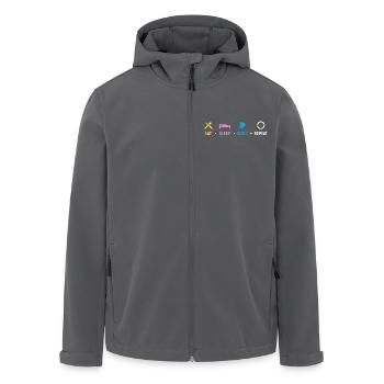 Zahnarzt - Recycelte Männer Softshell-Jacke von Stanley/Stella - Anthrazit - Vorne - AI Model Male 185 light (185cm)