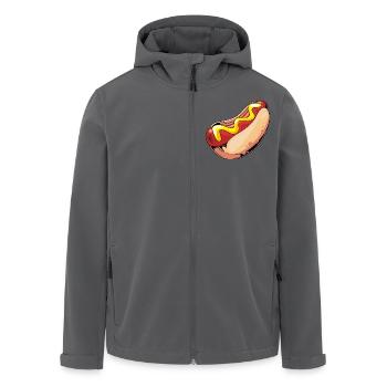 Hot Dog Imbiss - Recycelte Männer Softshell-Jacke von Stanley/Stella - Anthrazit - Vorne - AI Model Male 185 light (185cm)
