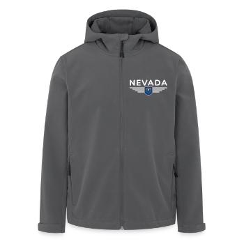 Nevada Fan T-Shirt – Perfekt für Fans! - Recycelte Männer Softshell-Jacke von Stanley/Stella - Anthrazit - Vorne - AI Model Male 185 light (185cm)