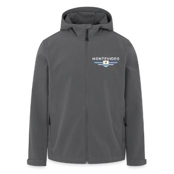 Montevideo Design – Für Fans & Reisende - Recycelte Männer Softshell-Jacke von Stanley/Stella - Anthrazit - Vorne - AI Model Male 185 light (185cm)