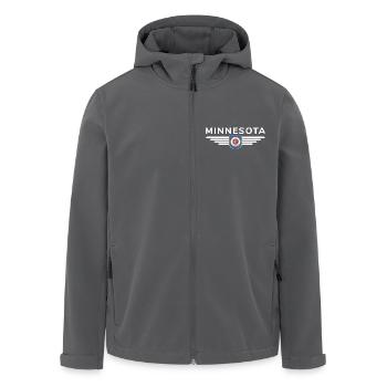 Minnesota Fan T-Shirt – Perfekt für Fans! - Recycelte Männer Softshell-Jacke von Stanley/Stella - Anthrazit - Vorne - AI Model Male 185 light (185cm)