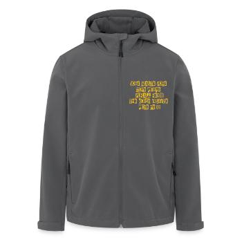 JONE WASTE YORE TOYE MONME YORALL REDIII THE VOICE - Recycelte Männer Softshell-Jacke von Stanley/Stella - Anthrazit - Vorne - AI Model Male 185 light (185cm)
