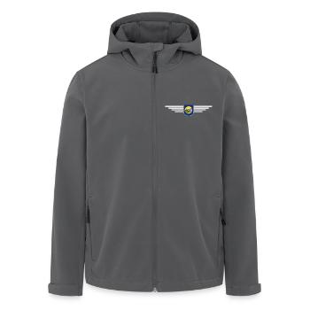 Montana Fan T-Shirt – Perfekt für Fans! - Recycelte Männer Softshell-Jacke von Stanley/Stella - Anthrazit - Vorne - AI Model Male 185 light (185cm)