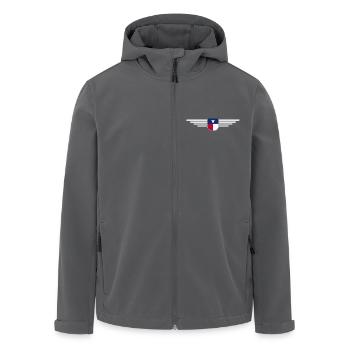 Texas Fan T-Shirt – Lone Star Style - Recycelte Männer Softshell-Jacke von Stanley/Stella - Anthrazit - Vorne - AI Model Male 185 light (185cm)