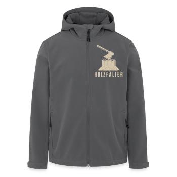 Holzfäller - Recycelte Männer Softshell-Jacke von Stanley/Stella - Anthrazit - Vorne - AI Model Male 185 light (185cm)