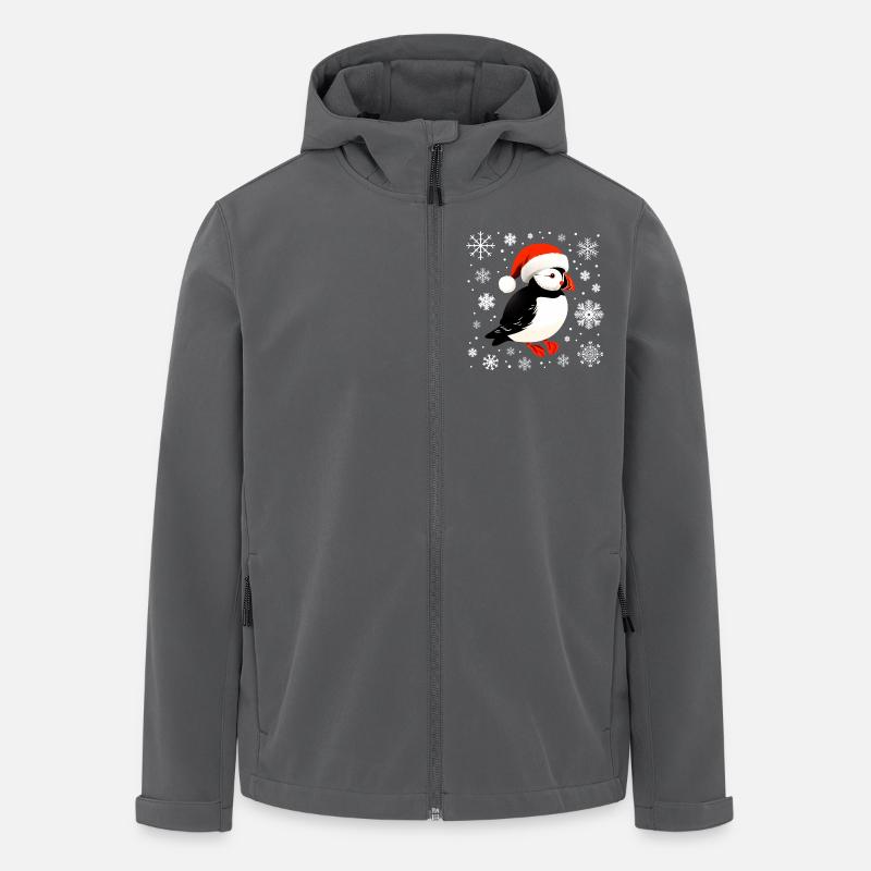 Weihnachtspuffin - Recycelte Männer Softshell-Jacke von Stanley/Stella - Anthrazit