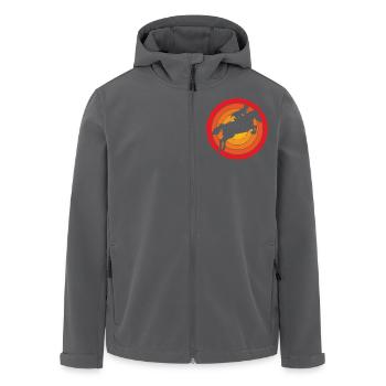 Dressur Dressurpferd Dressurreiter - Recycelte Männer Softshell-Jacke von Stanley/Stella - Anthrazit - Vorne - AI Model Male 185 light (185cm)