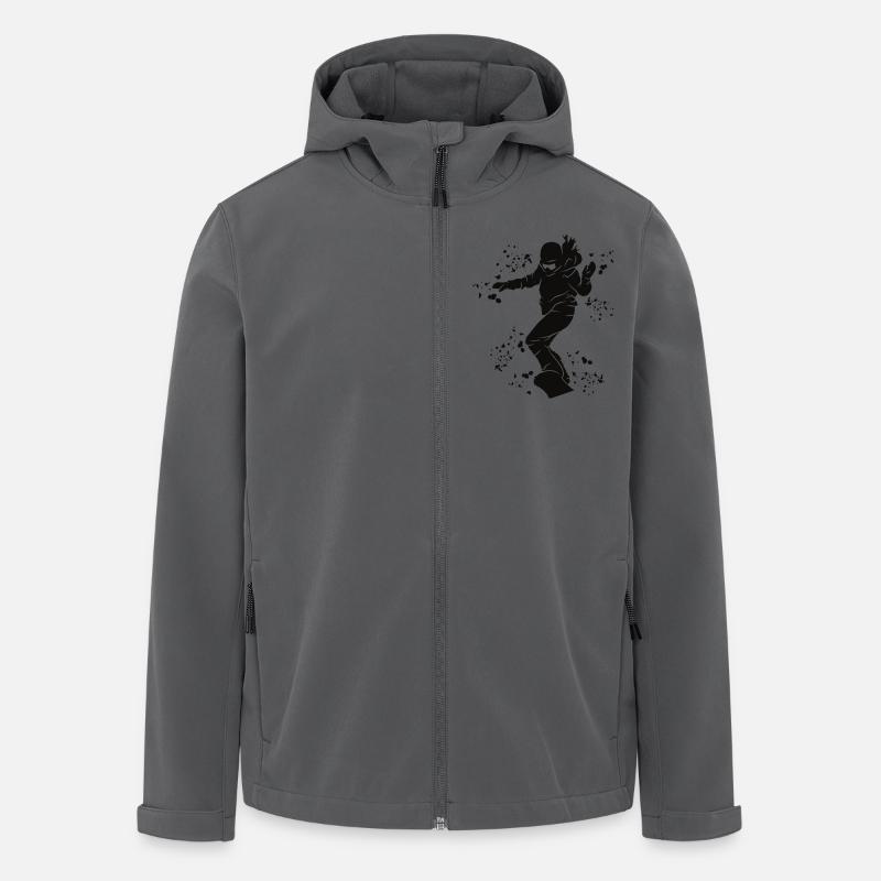 Snowboarder Snowboarding Snowboard - Men’s Recycled Softshell Jacket by Stanley/Stella - anthracite