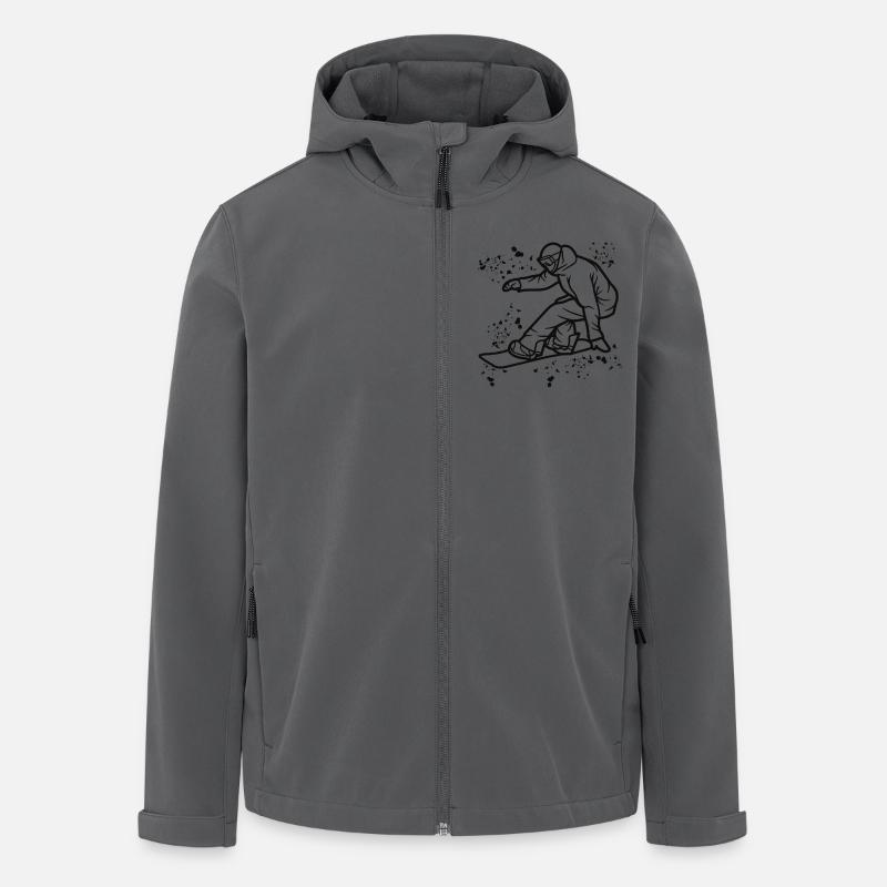 Snowboarder Snowboarding Snowboard - Men’s Recycled Softshell Jacket by Stanley/Stella - anthracite