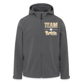 Team Braut JGA Junggesellin - Recycelte Männer Softshell-Jacke von Stanley/Stella - Anthrazit - Vorne - AI Model Male 185 light (185cm)