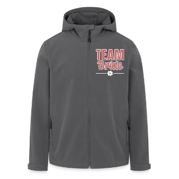 Team Bride - Recycelte Männer Softshell-Jacke von Stanley/Stella - Anthrazit - Vorne - AI Model Male 185 light (185cm)