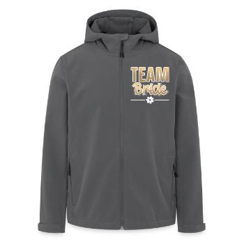 Team Bride - Recycelte Männer Softshell-Jacke von Stanley/Stella - Anthrazit - Vorne - AI Model Male 185 light (185cm)