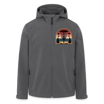 Disc Golf - Recycelte Männer Softshell-Jacke von Stanley/Stella - Anthrazit - Vorne - AI Model Male 185 light (185cm)