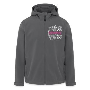 Pyrotechnik Silvester Feuerwerk Neujahr - Recycelte Männer Softshell-Jacke von Stanley/Stella - Anthrazit - Vorne - AI Model Male 185 light (185cm)
