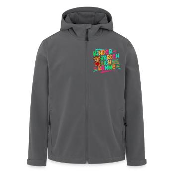Kindergarten Ich Komme - Recycelte Männer Softshell-Jacke von Stanley/Stella - Anthrazit - Vorne - AI Model Male 185 light (185cm)