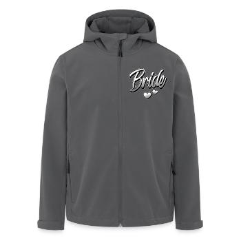 Braut - Recycelte Männer Softshell-Jacke von Stanley/Stella - Anthrazit - Vorne - AI Model Male 185 light (185cm)
