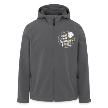 Nicht lange schnacken einfach backen. Bäckermütze - Recycelte Männer Softshell-Jacke von Stanley/Stella - Anthrazit - Vorne - AI Model Male 185 light (185cm)