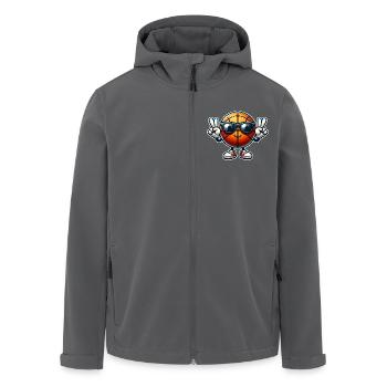 Basketball Basketballer - Recycelte Männer Softshell-Jacke von Stanley/Stella - Anthrazit - Vorne - AI Model Male 185 light (185cm)