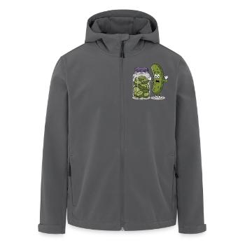 Gurke - Recycelte Männer Softshell-Jacke von Stanley/Stella - Anthrazit - Vorne - AI Model Male 185 light (185cm)