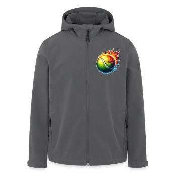 Tennisball - Recycelte Männer Softshell-Jacke von Stanley/Stella - Anthrazit - Vorne - AI Model Male 185 light (185cm)