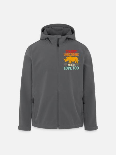 Nashorn - Recycelte Männer Softshell-Jacke von Stanley/Stella - Anthrazit