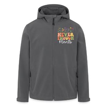 Never Enough Plants - Recycelte Männer Softshell-Jacke von Stanley/Stella - Anthrazit - Vorne - AI Model Male 185 light (185cm)