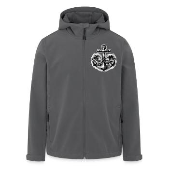 Anker - Recycelte Männer Softshell-Jacke von Stanley/Stella - Anthrazit - Vorne - AI Model Male 185 light (185cm)