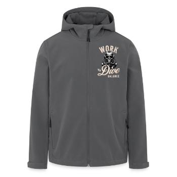 Taucher Tauchen - Recycelte Männer Softshell-Jacke von Stanley/Stella - Anthrazit - Vorne - AI Model Male 185 light (185cm)