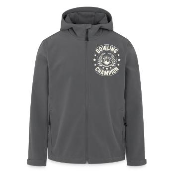 Bowling Champion - Recycelte Männer Softshell-Jacke von Stanley/Stella - Anthrazit - Vorne - AI Model Male 185 light (185cm)