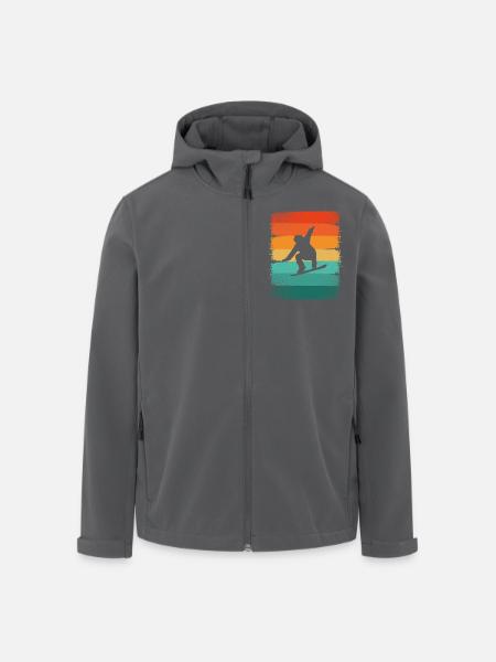 Snowboard - Recycelte Männer Softshell-Jacke von Stanley/Stella - Anthrazit
