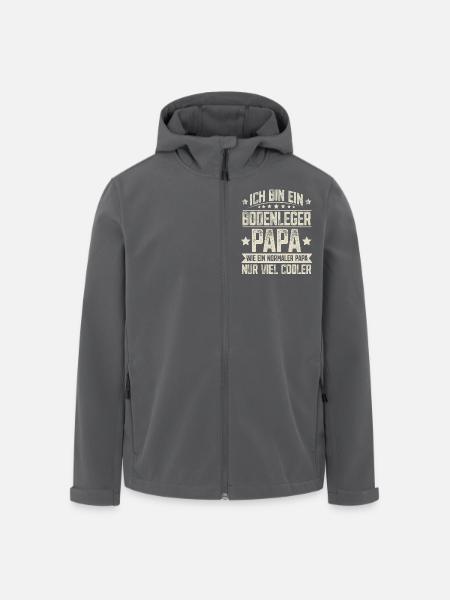 Bodenleger Papa - Recycelte Männer Softshell-Jacke von Stanley/Stella - Anthrazit
