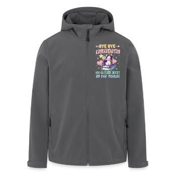 Bye Bye Kindergarten Einschulung - Recycelte Männer Softshell-Jacke von Stanley/Stella - Anthrazit - Vorne - AI Model Male 185 light (185cm)